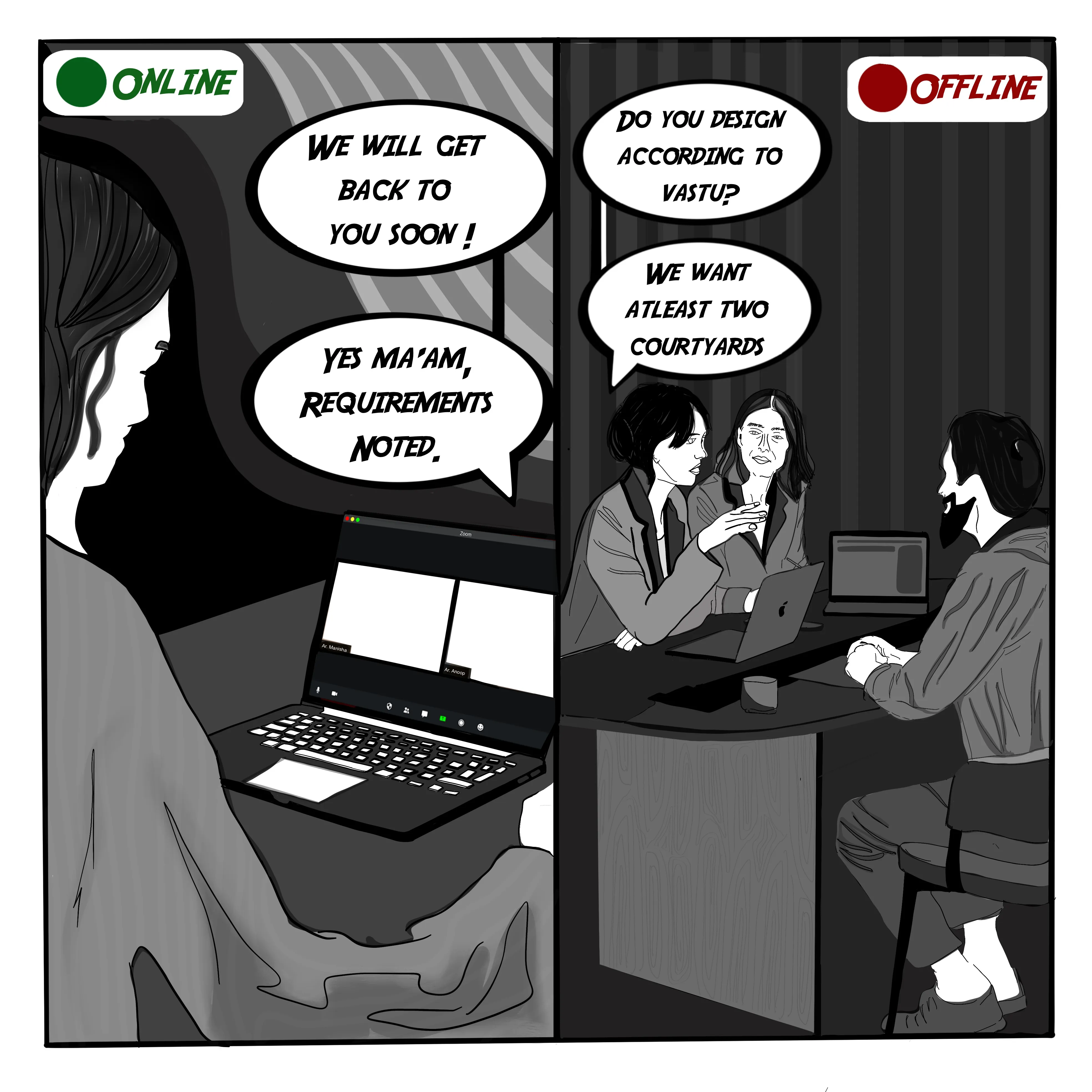 Initial consultation and brief